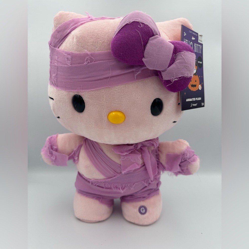 Hello Kitty Pink Mummy Animated Side Stepper Plush 12" NWT Sanrio Rare